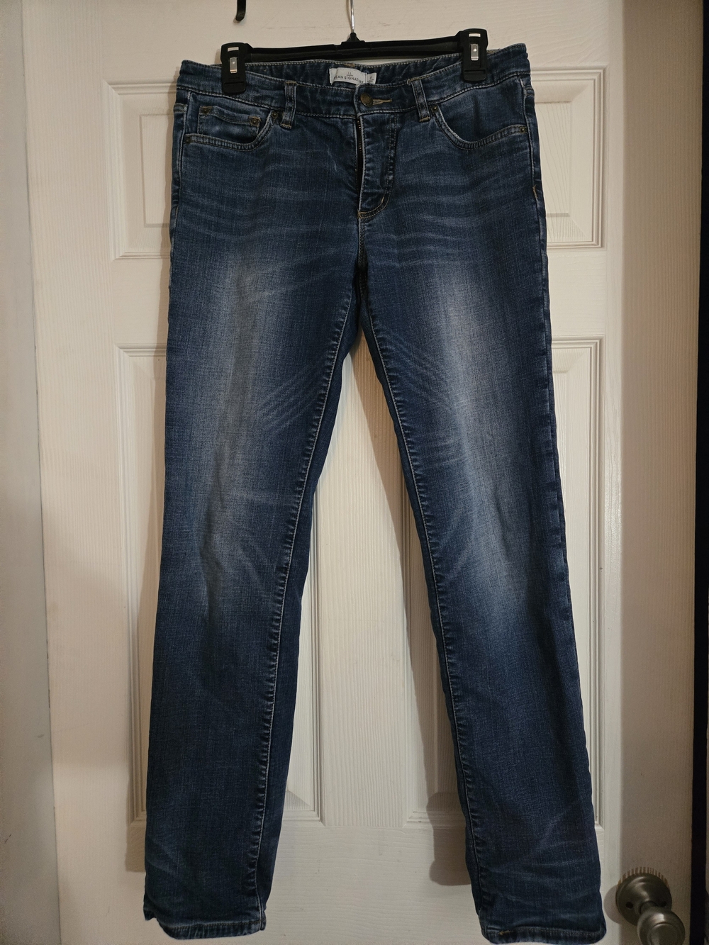 L.L. Bean Signature Flannel-Lined Skinny Denim Jeans - Women's Size 8